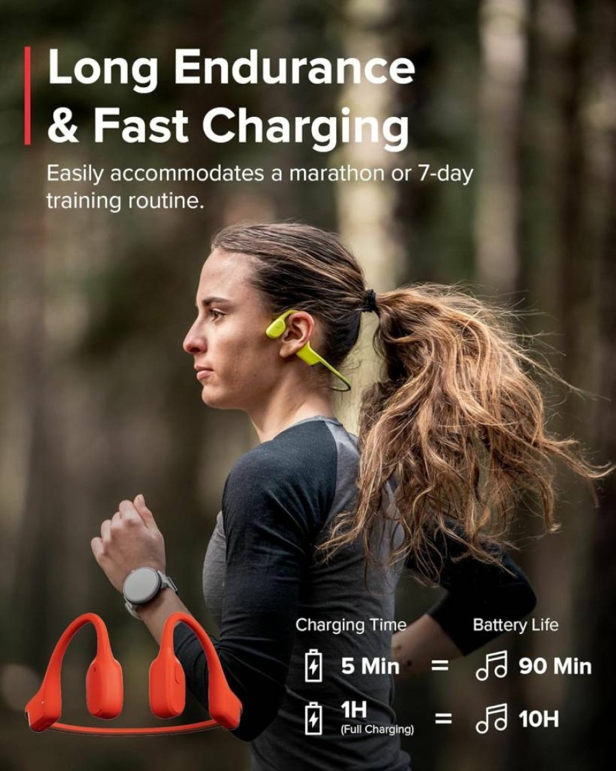 SUUNTO Race Titanium GPS Sports Watch with Heart Rate Monitor – Amethyst Edition & Bone Conduction Headphones in Red