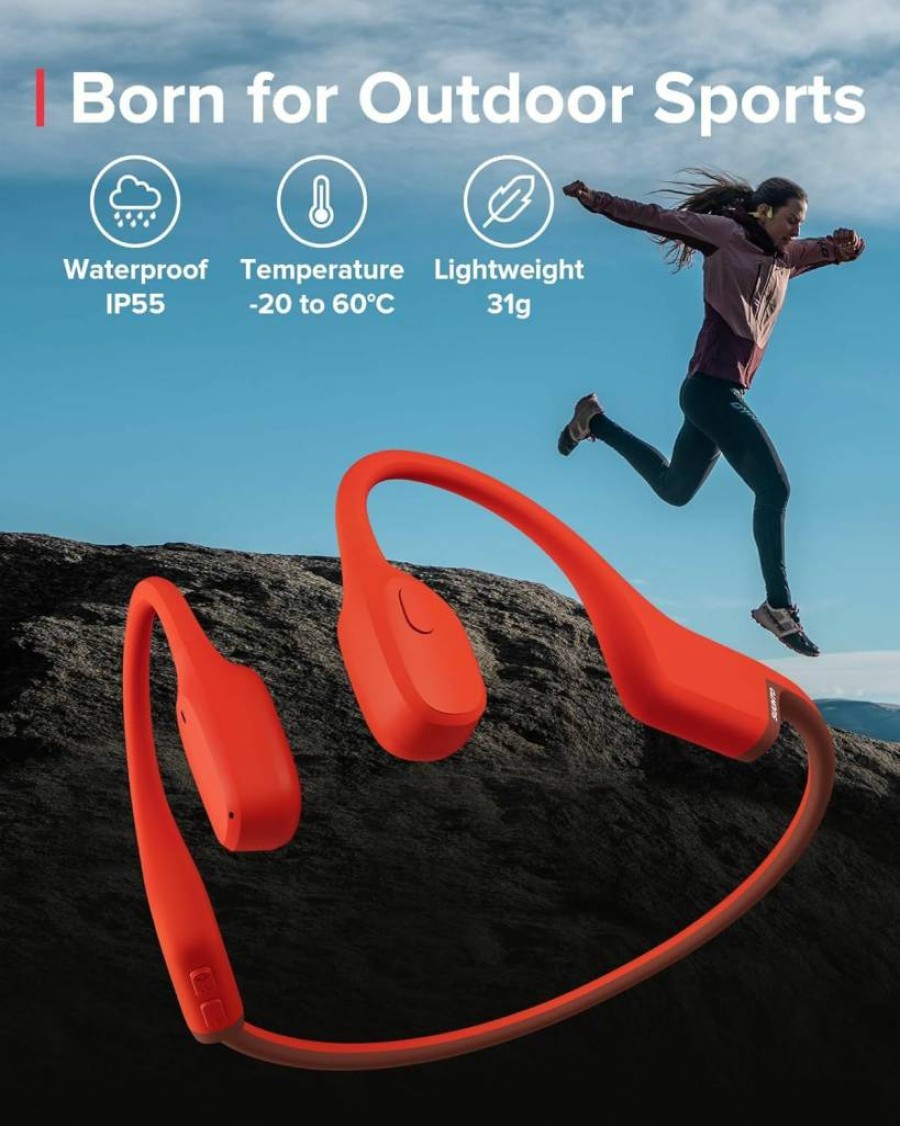 SUUNTO Race Titanium GPS Sports Watch with Heart Rate Monitor – Amethyst Edition & Bone Conduction Headphones in Red