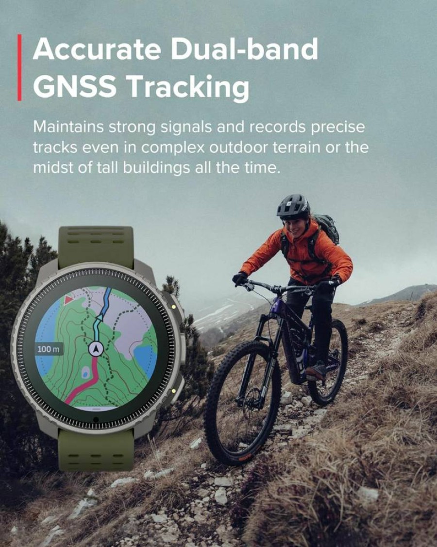 SUUNTO Vertical GPS Sports Watch - Premium Multisport Smartwatch with 1.4" Touchscreen, 95+ Workout Modes, Heart Rate & Sleep Monitoring, 60-Day Battery, Dual-GNSS, Offline Maps (Sand)