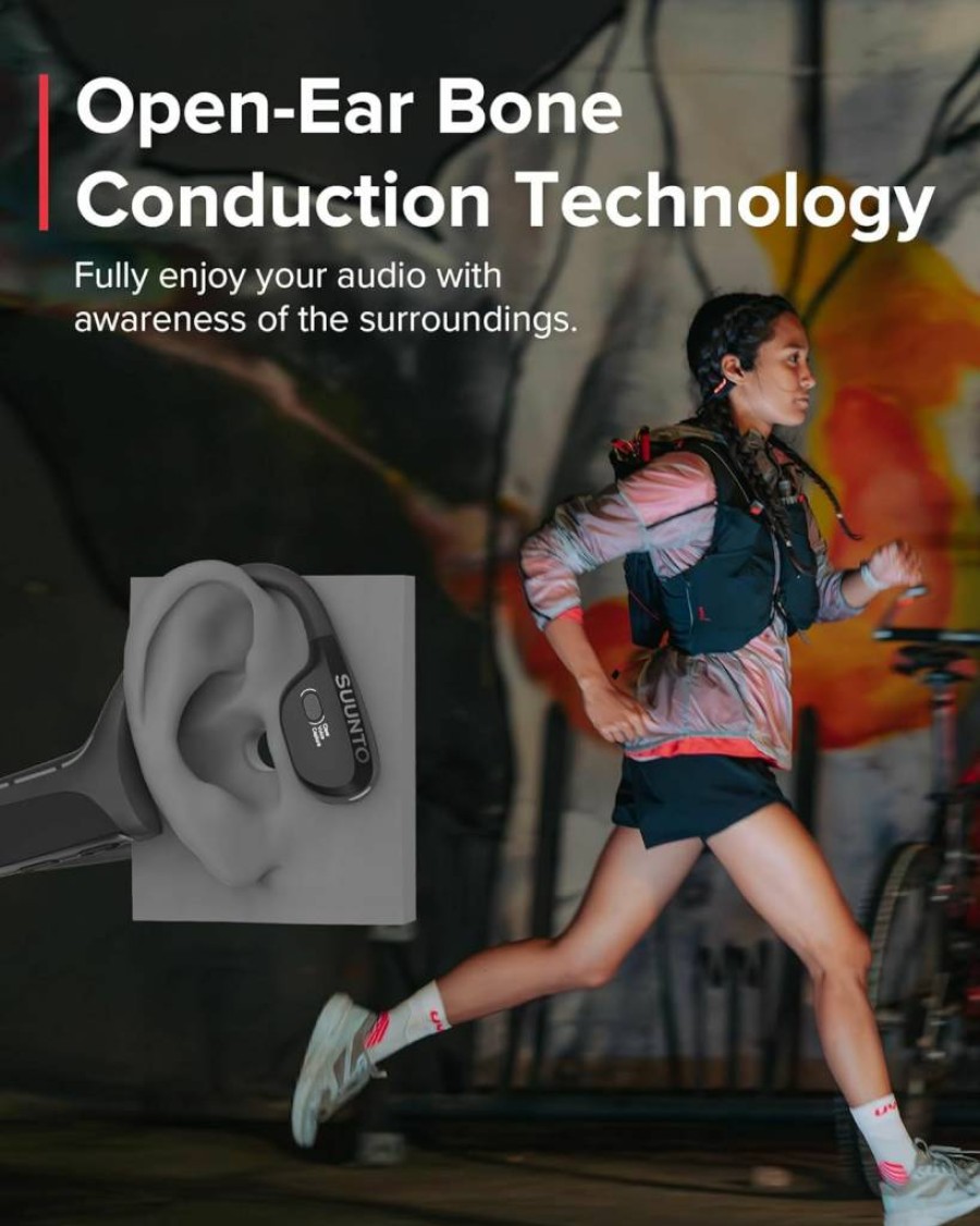 SUUNTO Race Stainless Steel GPS Sports Watch with Bone Conduction Headphone - Birch & Black Edition