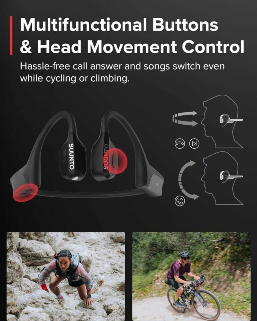 SUUNTO Race Stainless Steel GPS Sports Watch with Bone Conduction Headphone - Birch & Black Edition