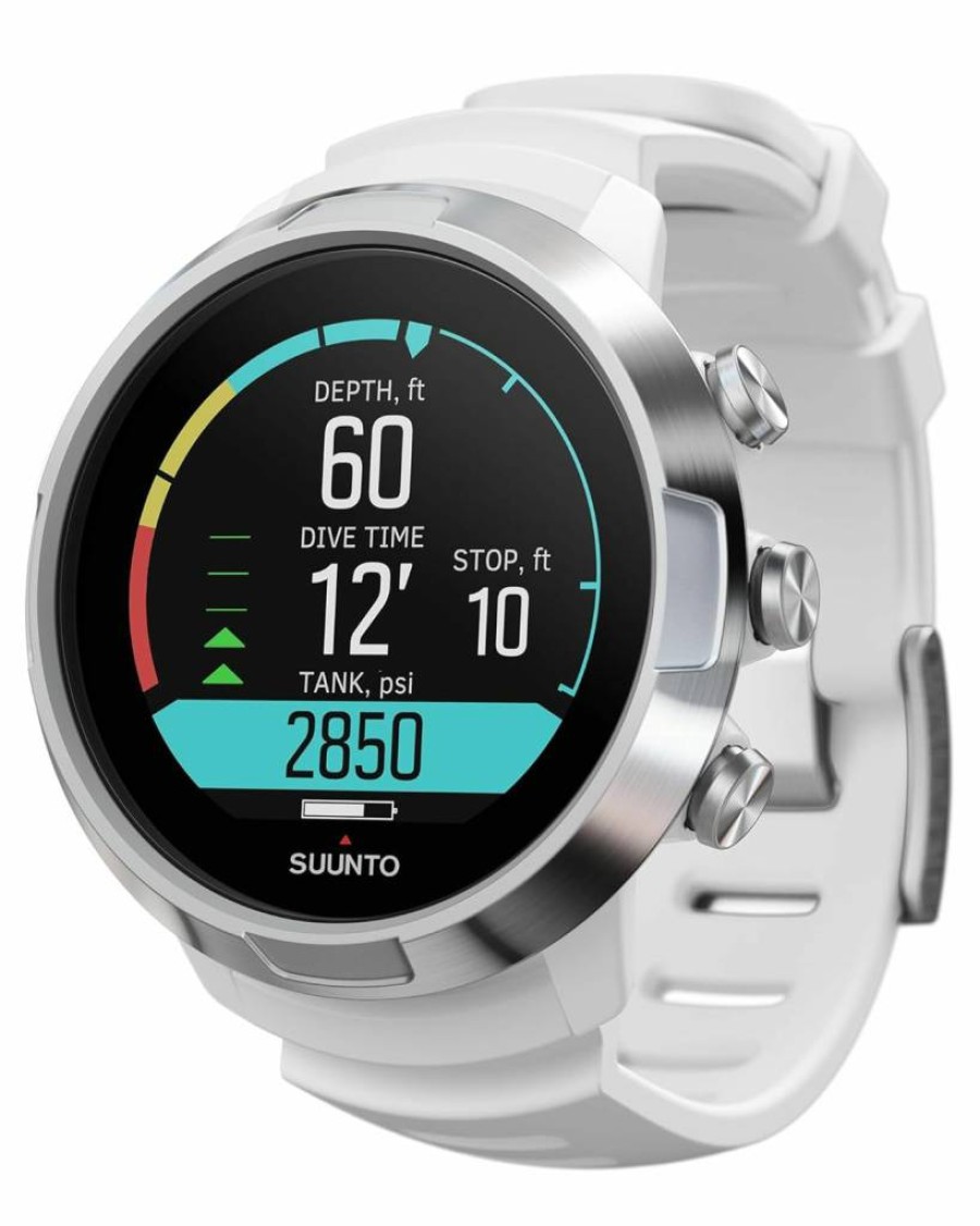 SUUNTO D5 Color Dive Computer with Exchangeable Straps - Aqua Blue Scuba Diving Gear for Professionals