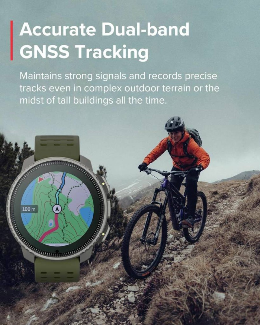 SUUNTO Vertical Titanium Solar GPS Adventure Watch with Dual-Band GNSS, Offline Maps, Solar Charging, 95+ Sports Modes, Training Metrics & Recovery Insights