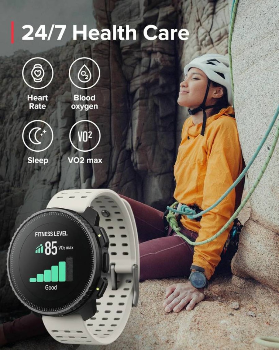 SUUNTO Vertical Titanium Solar Open-Ear Bone Conduction Headphones - Sand Wing Black