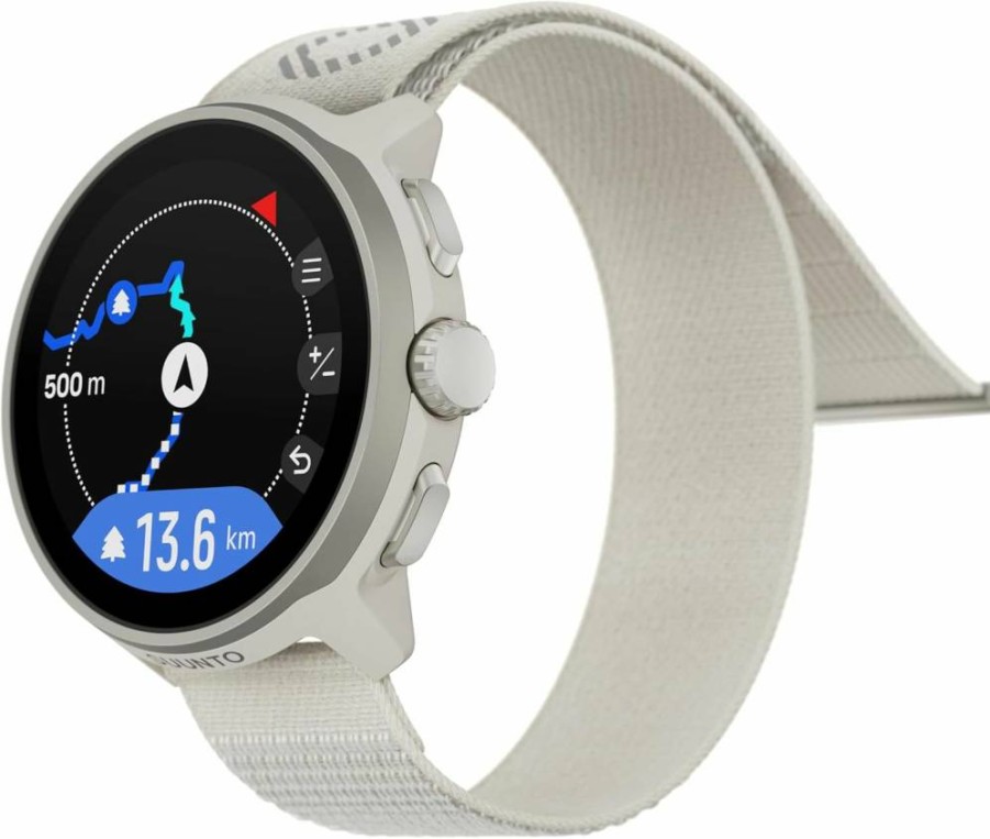 SUUNTO Run Sports Watch - 1.32" AMOLED Touchscreen, 12-Day Battery, Dual-Band GPS, Heart Rate & Sleep Tracking, 35g Lightweight, 4GB Music, All Black