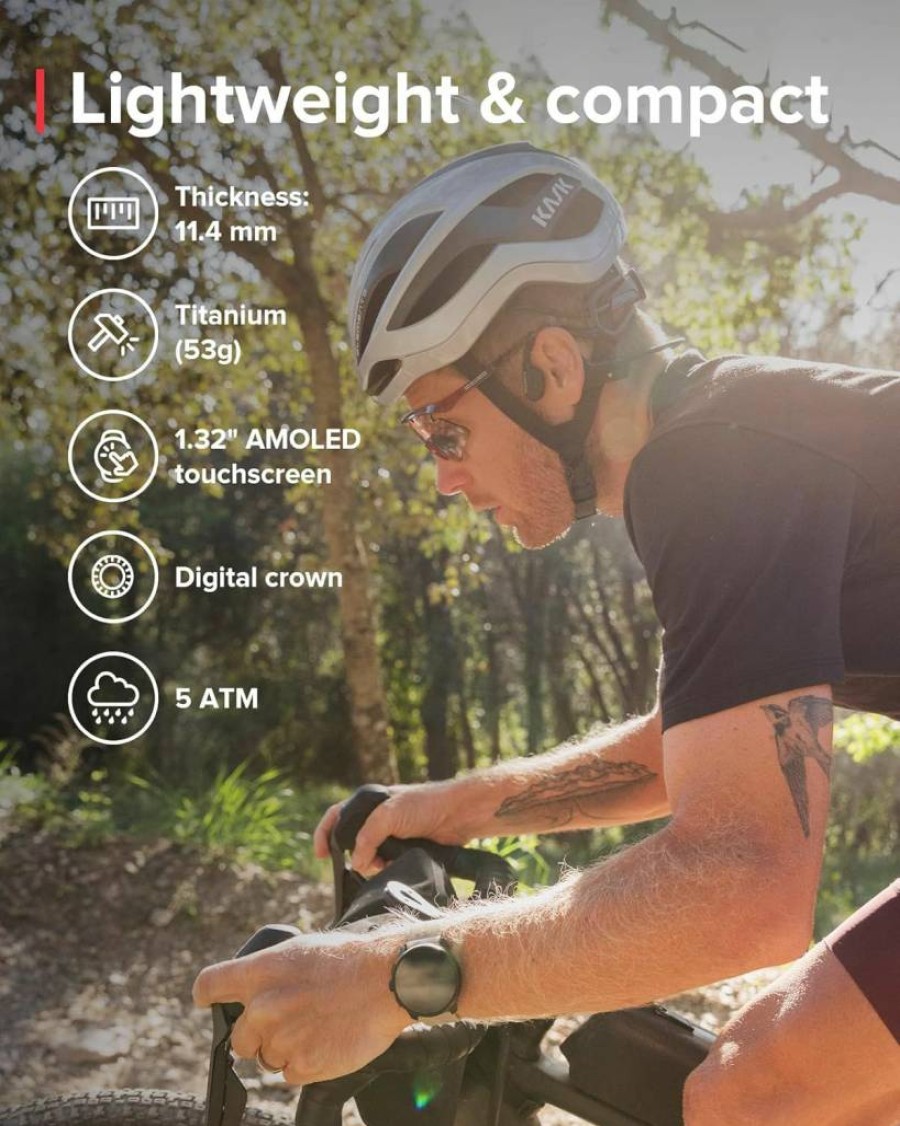 SUUNTO Race S GPS Sports Watch - 1.32" AMOLED Touchscreen, 13-Day Battery, Dual-GNSS, 32GB Offline Maps, Lightweight for Running, All-Black Design