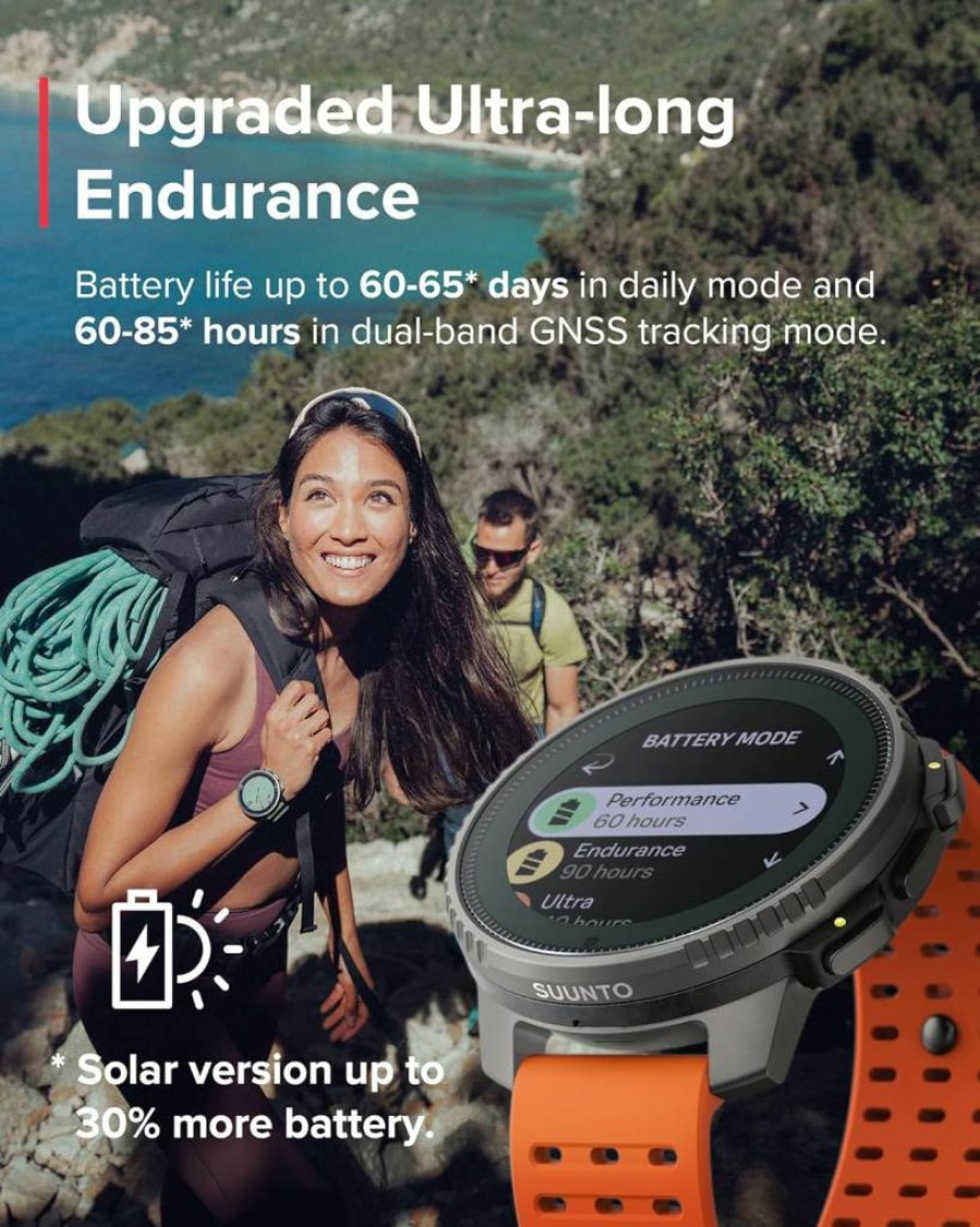 SUUNTO Vertical Titanium Solar Bone Conduction Headphones - Open-Ear Design, Canyon Wing & Lime Color