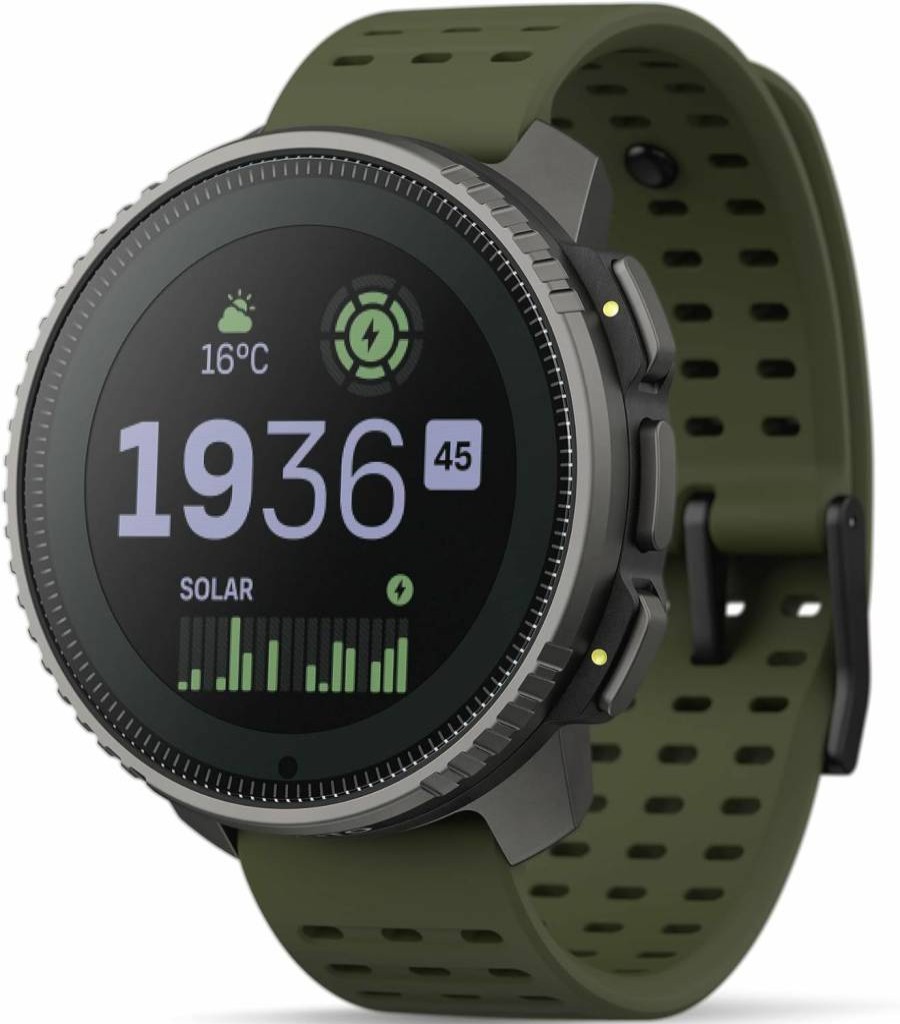 SUUNTO Vertical Solar GPS Watch - Premium Multisport Smartwatch with 60-Day Battery, 1.4" Touchscreen, Heart Rate & Sleep Monitor, Dual-GNSS Navigation, Offline Maps, Titanium Sand Finish