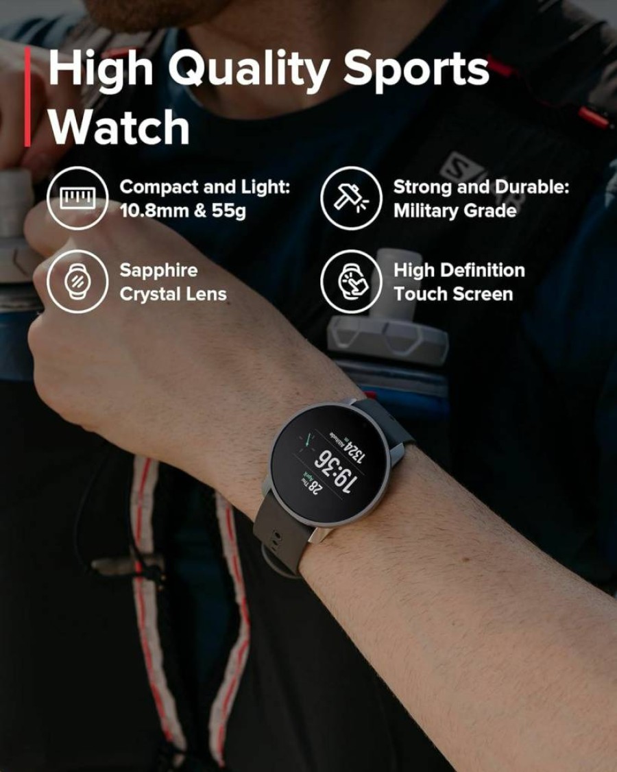 SUUNTO 9 Peak Pro GPS Sports Watch - 30-Day Battery Life, 95+ Sports Modes, Advanced Workout Analysis, Heart Rate Monitor, Health Tracking, Black
