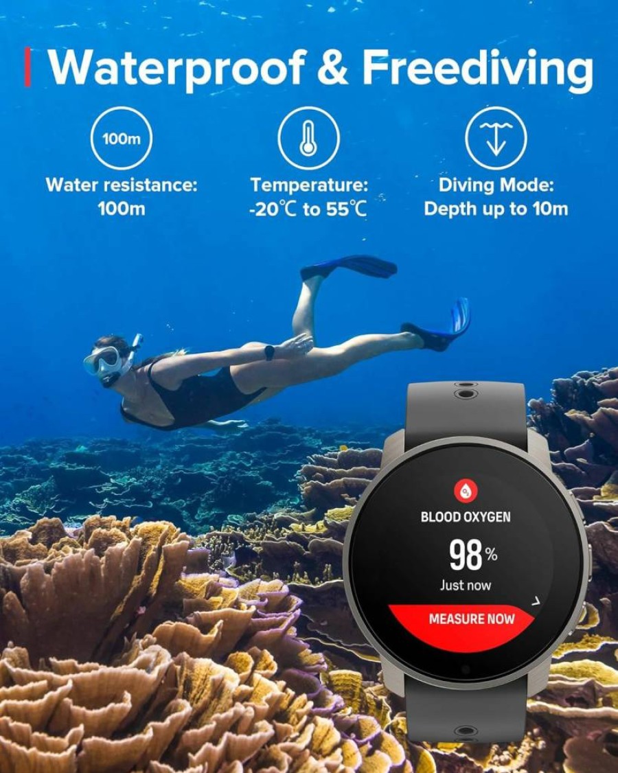 SUUNTO 9 Peak Pro GPS Sports Watch - 30-Day Battery Life, 95+ Sports Modes, Advanced Workout Analysis, Heart Rate Monitor, Health Tracking, Black
